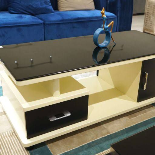 Contemporary Glass Top Coffee Table